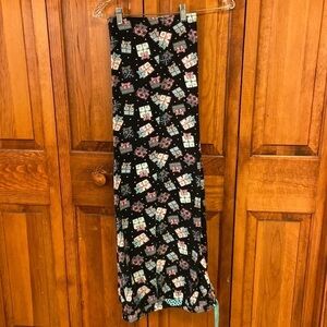 Liz Wear Pajama Bottoms Holiday Gift Print in Cotton Drawstring With Pockets